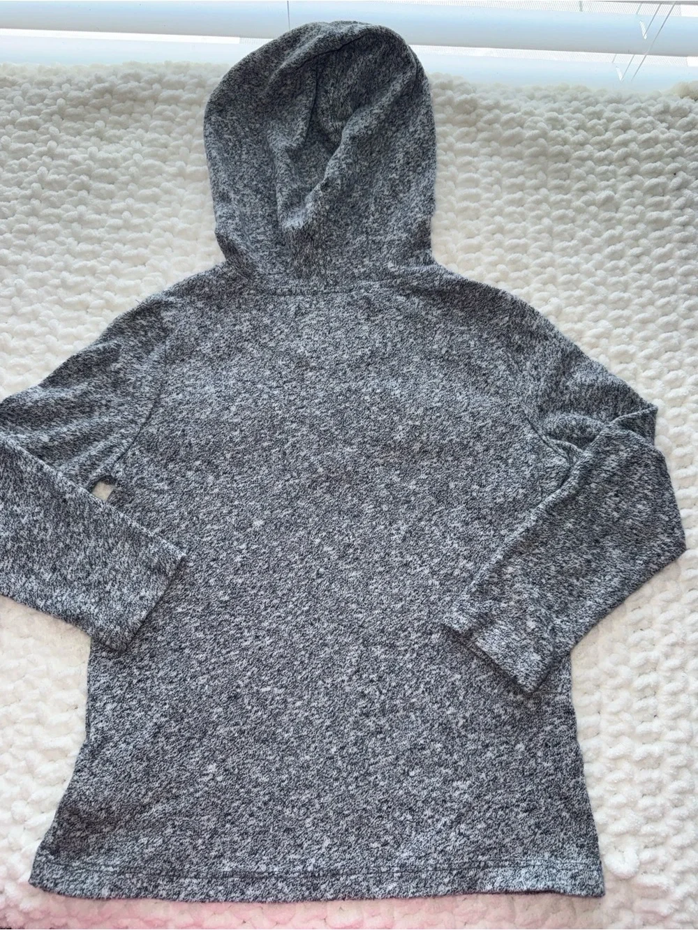 Old Navy Charcoal Gray Hooded Knit Pullover